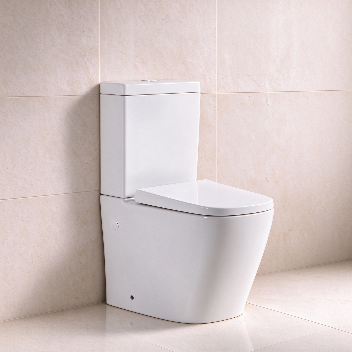 Back to Wall Qubist BTW Toilet Suite 665*380*840mm Trap Included