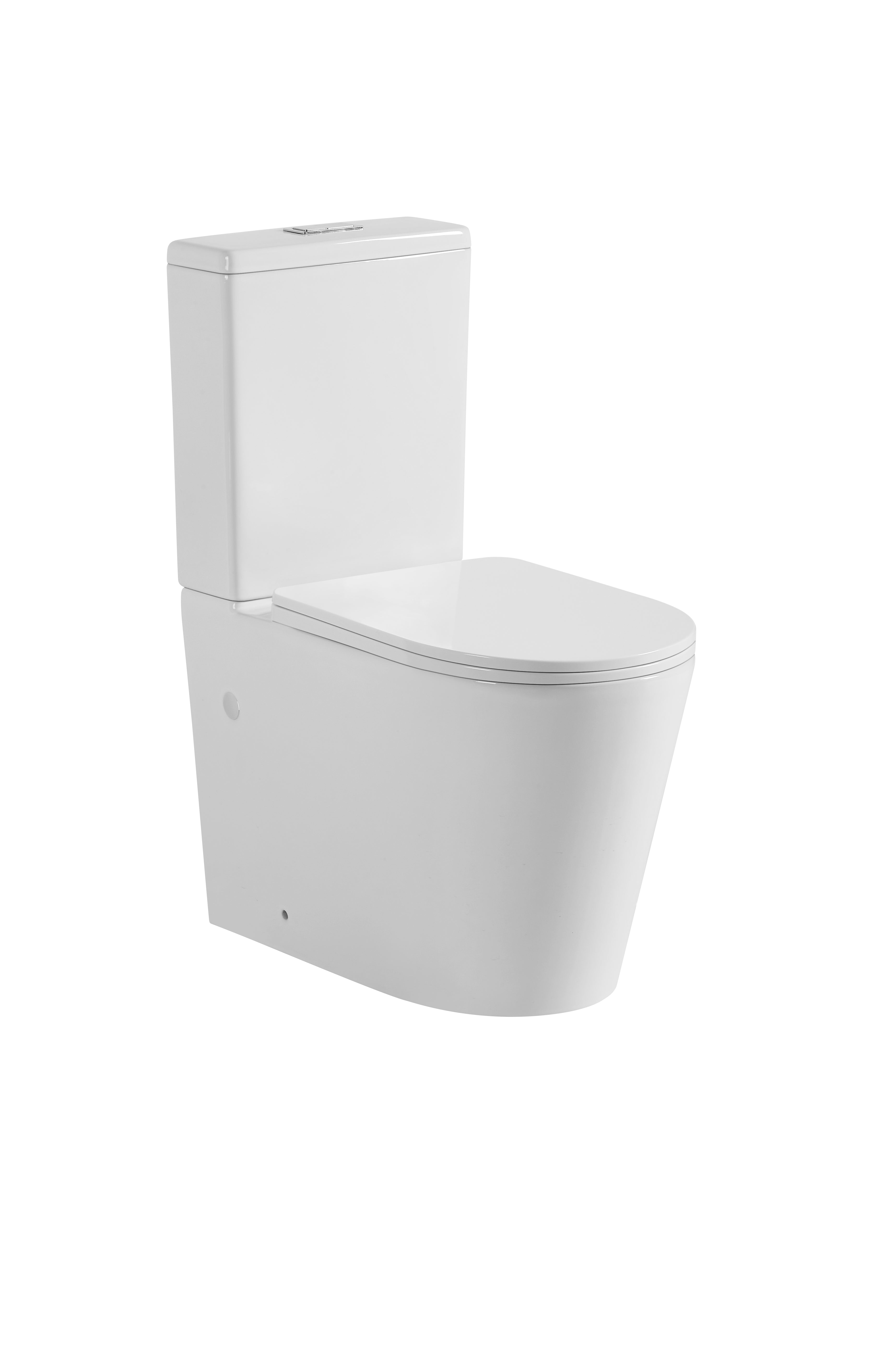 655*385*870mm Avis Rimless Toilet Suite KDK022R-MB/KDK022R-MW Trap Included