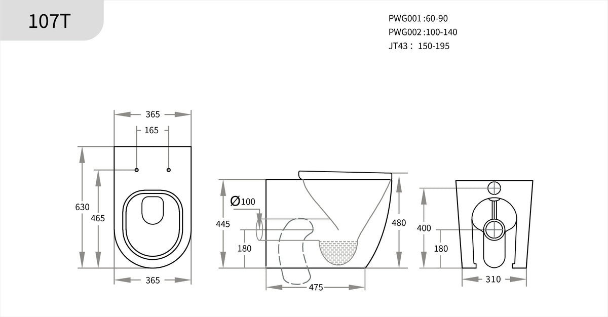 Elara Ambulant inwall Wall-FacedToilet Suite With In-Wall Cistern