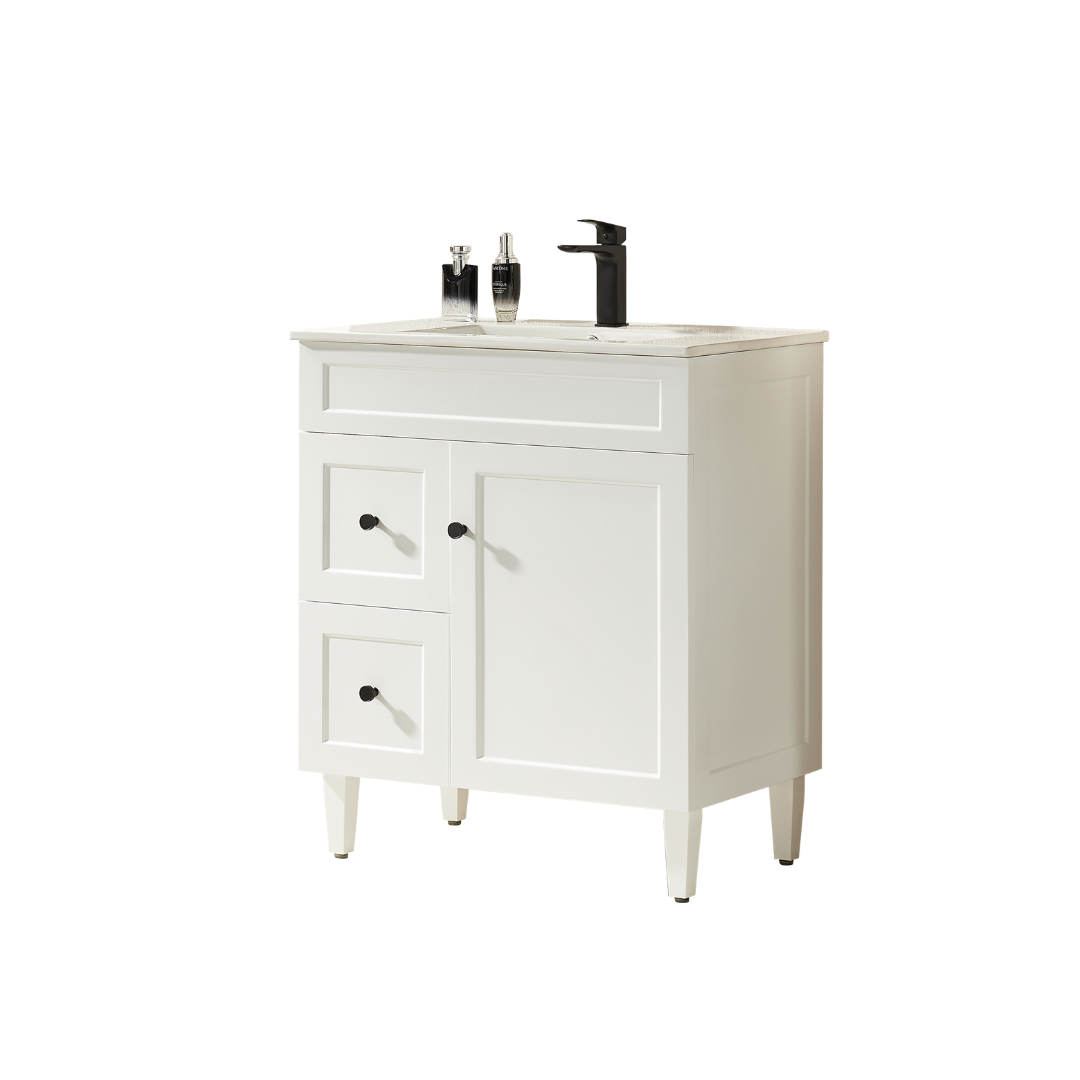 Ashford Floor Vanity 740*455*880mm Matte White