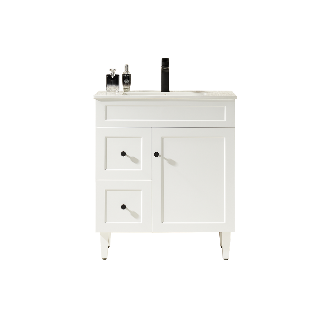 Ashford Floor Vanity 740*455*880mm Matte White
