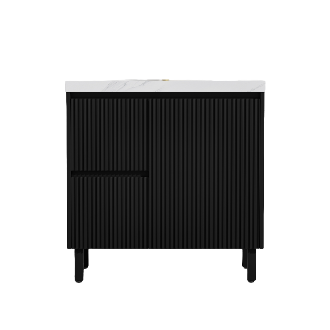 Brighton Floor Vanity 900*460*880mm Matte Black