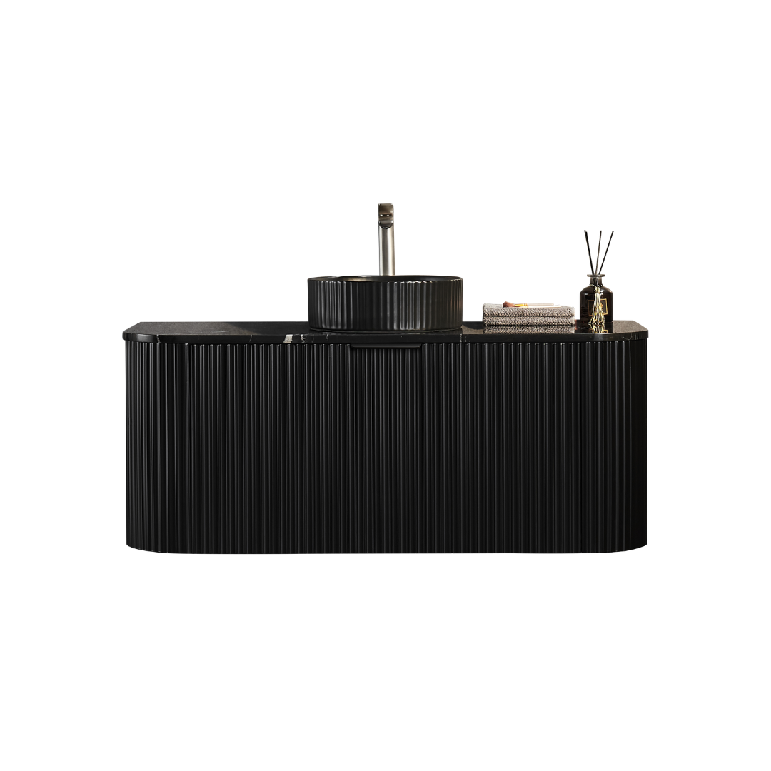 Ceto Avalon Wall-Mounted Polymer Cabinet 1190*493*470mm Matte Black