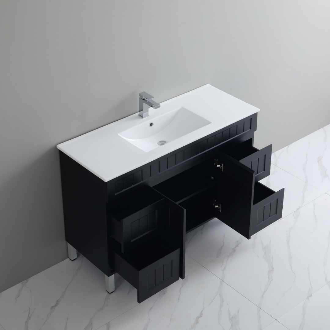 Ceto ACACIA 1200*460*860mm free standing Matte Black Vanity
