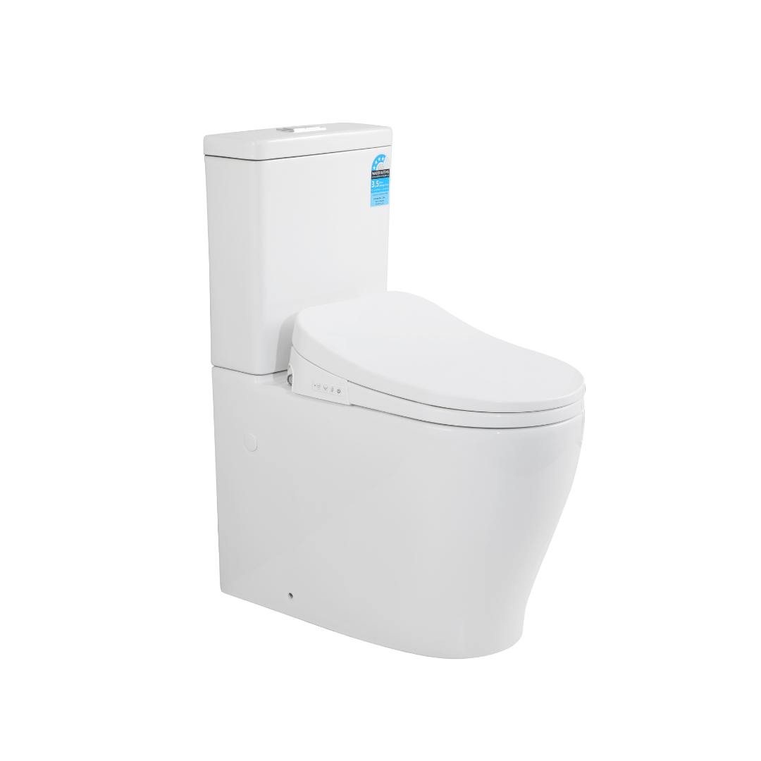 Zeus Tornado Flush Back to Wall Rimless Toilet Suite 660*385*870mm Trap Included