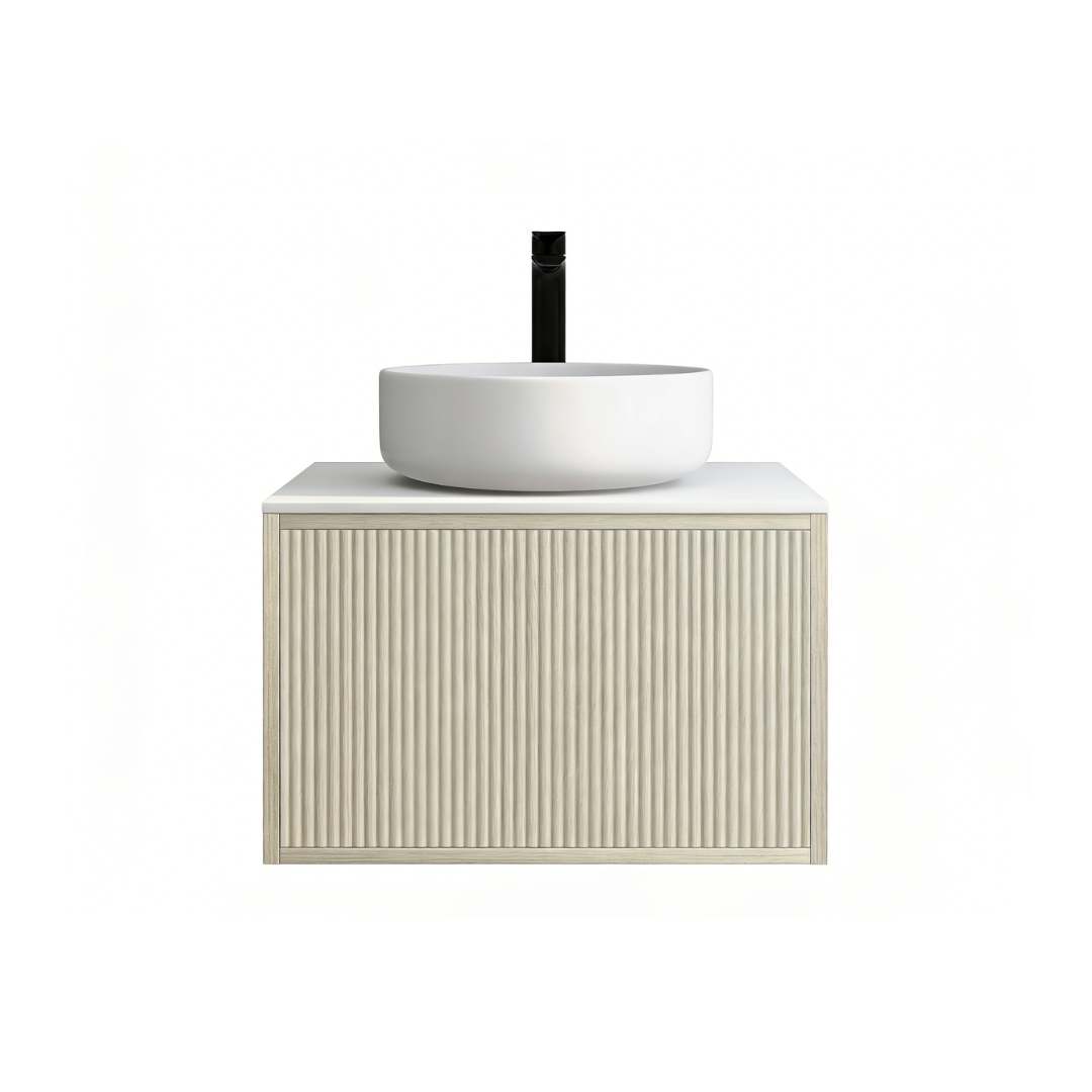 Bellevue Standard Wall-Mounted Vanity 590*496*380mm Coastal Oak