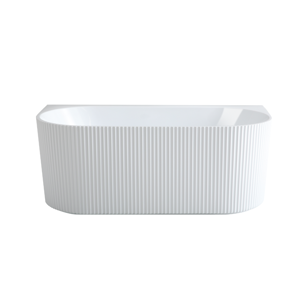 Rochelle Oval Back to Wall Bathtub 1500x750x580mm