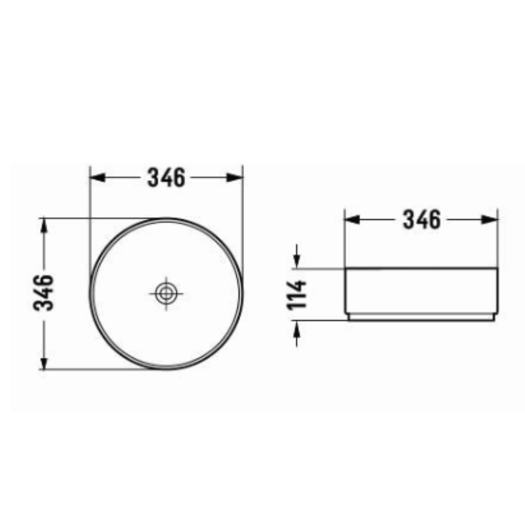 Matte Black Marble Above Counter Basin 360*360*120mm