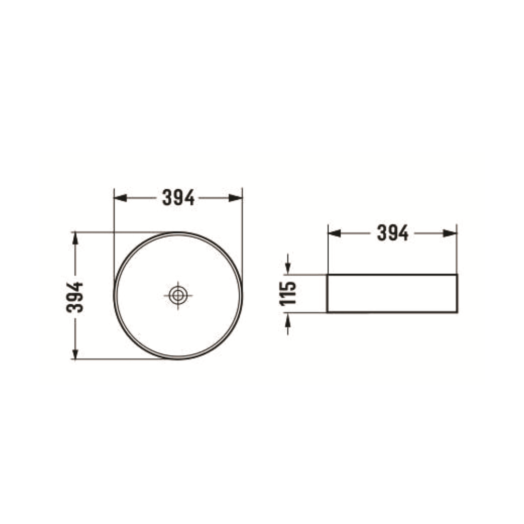 Matte White with gold Vein Basin Alabaster 394*394*115mm