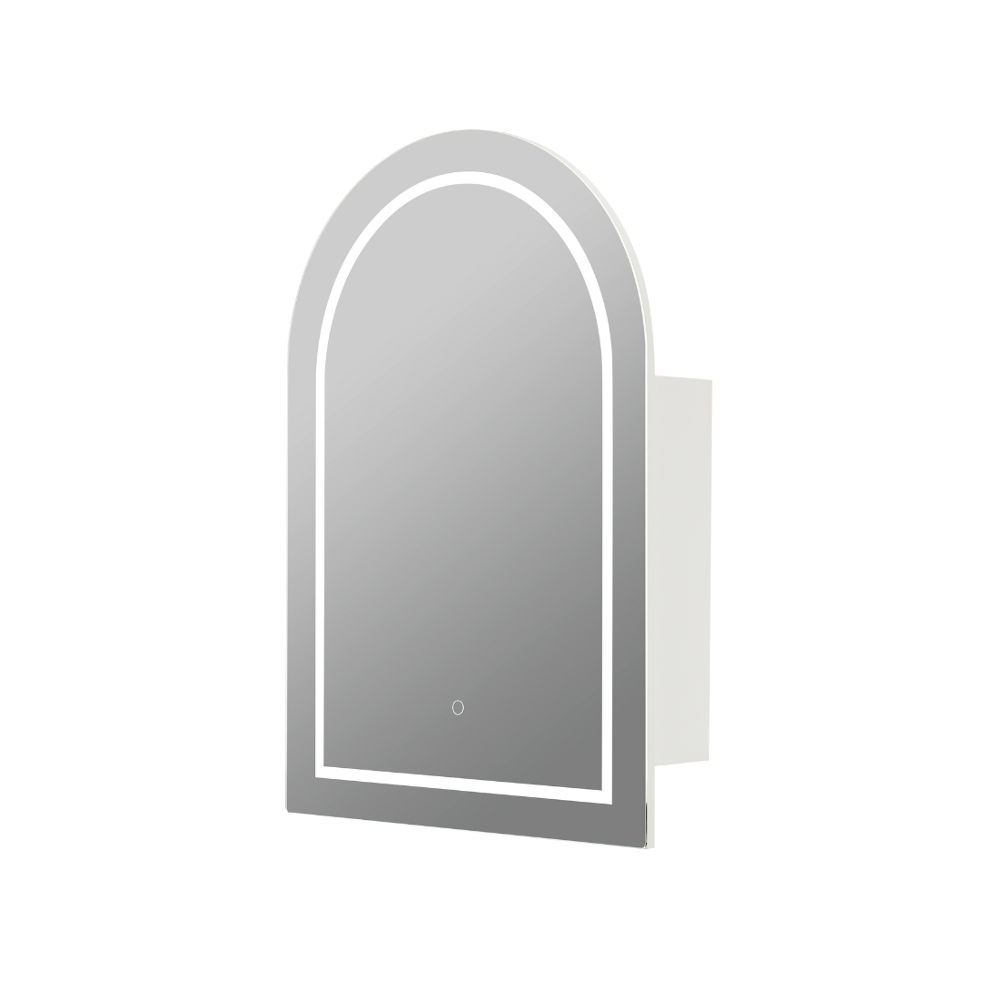 LED PVC Shaving Cabinet – Moisture-Resistant Bathroom Storage 600*900*155mm