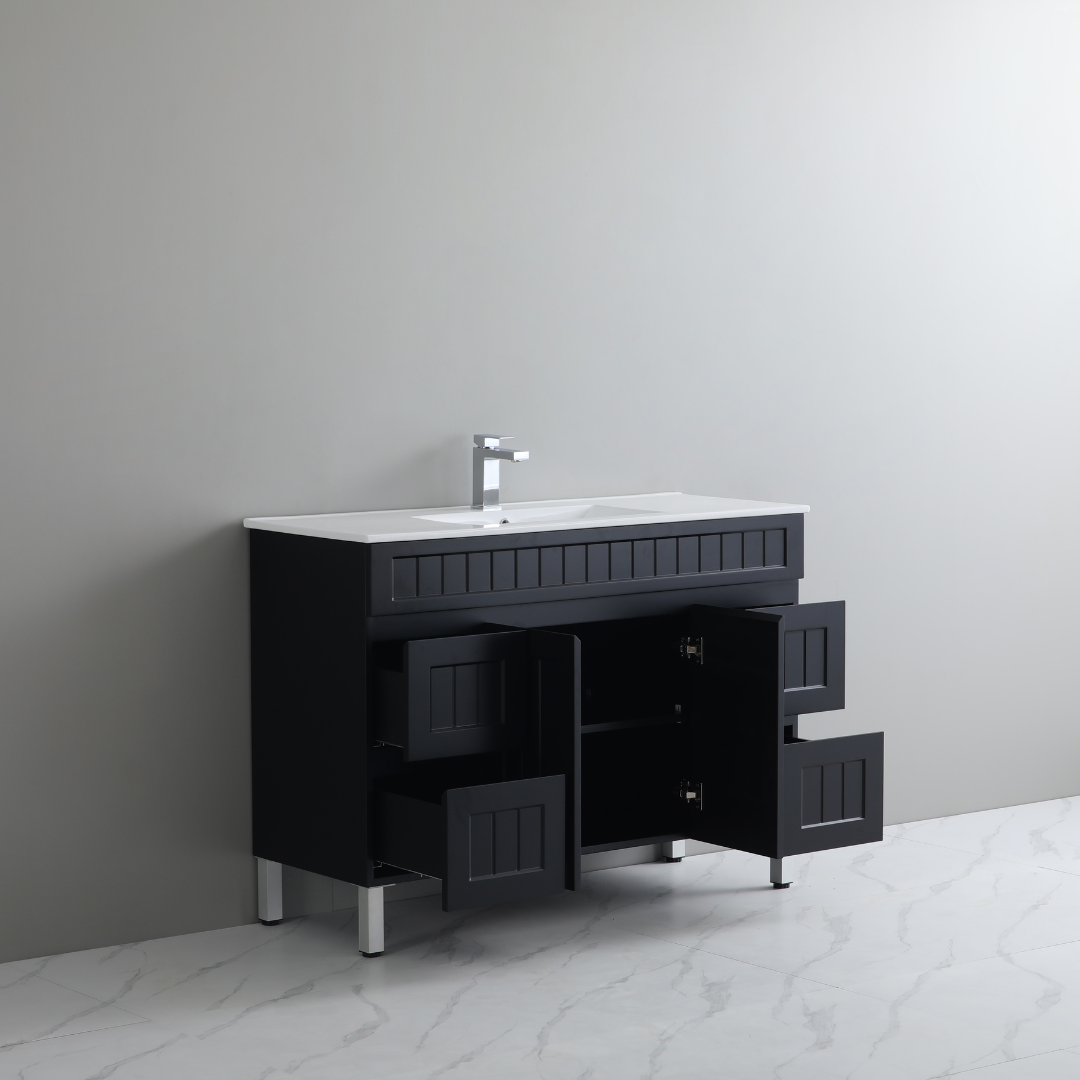 Ceto ACACIA 1200*460*860mm free standing Matte Black Vanity