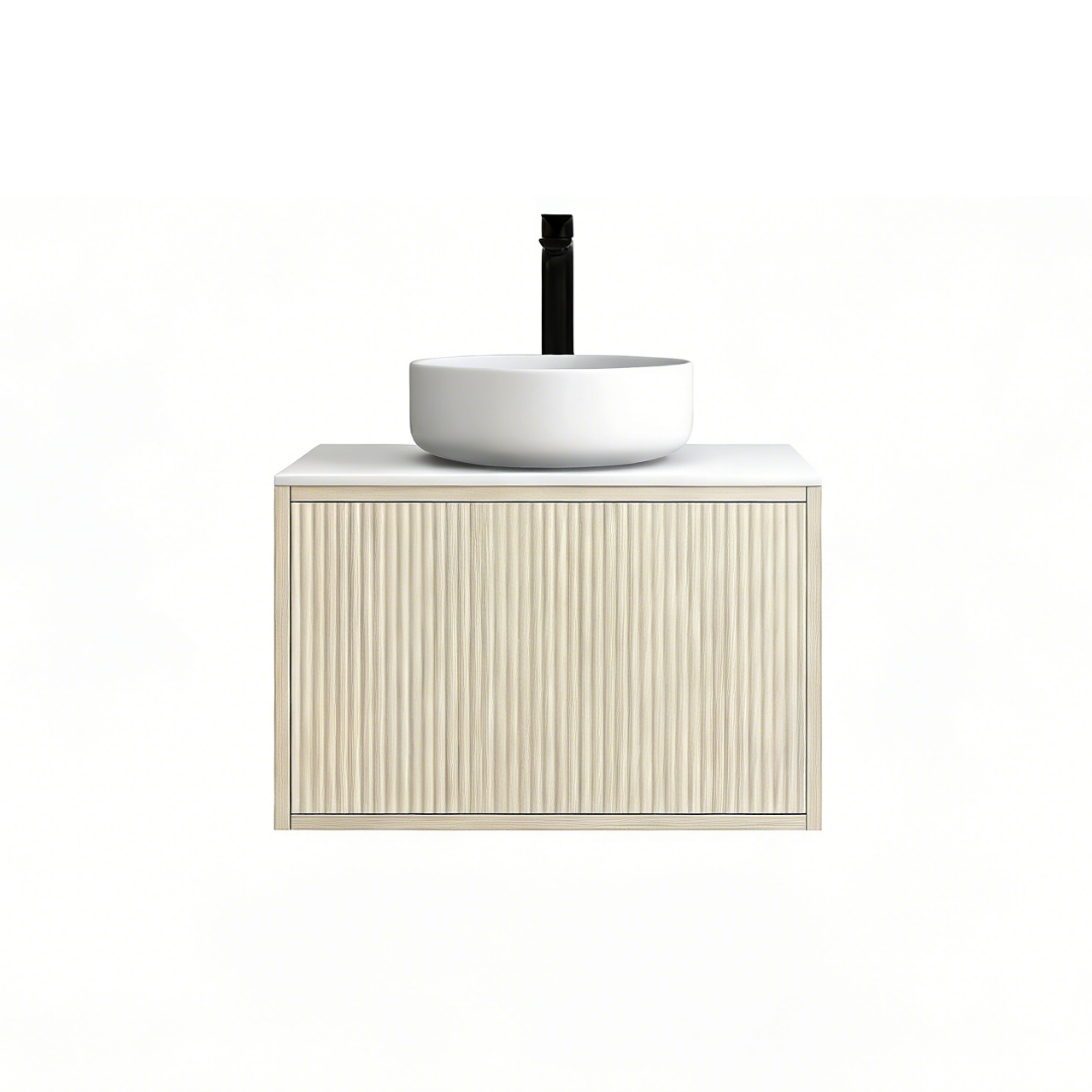 Bellevue Slim Wall-Mounted Vanity 590*386*380mm Coastal Oak