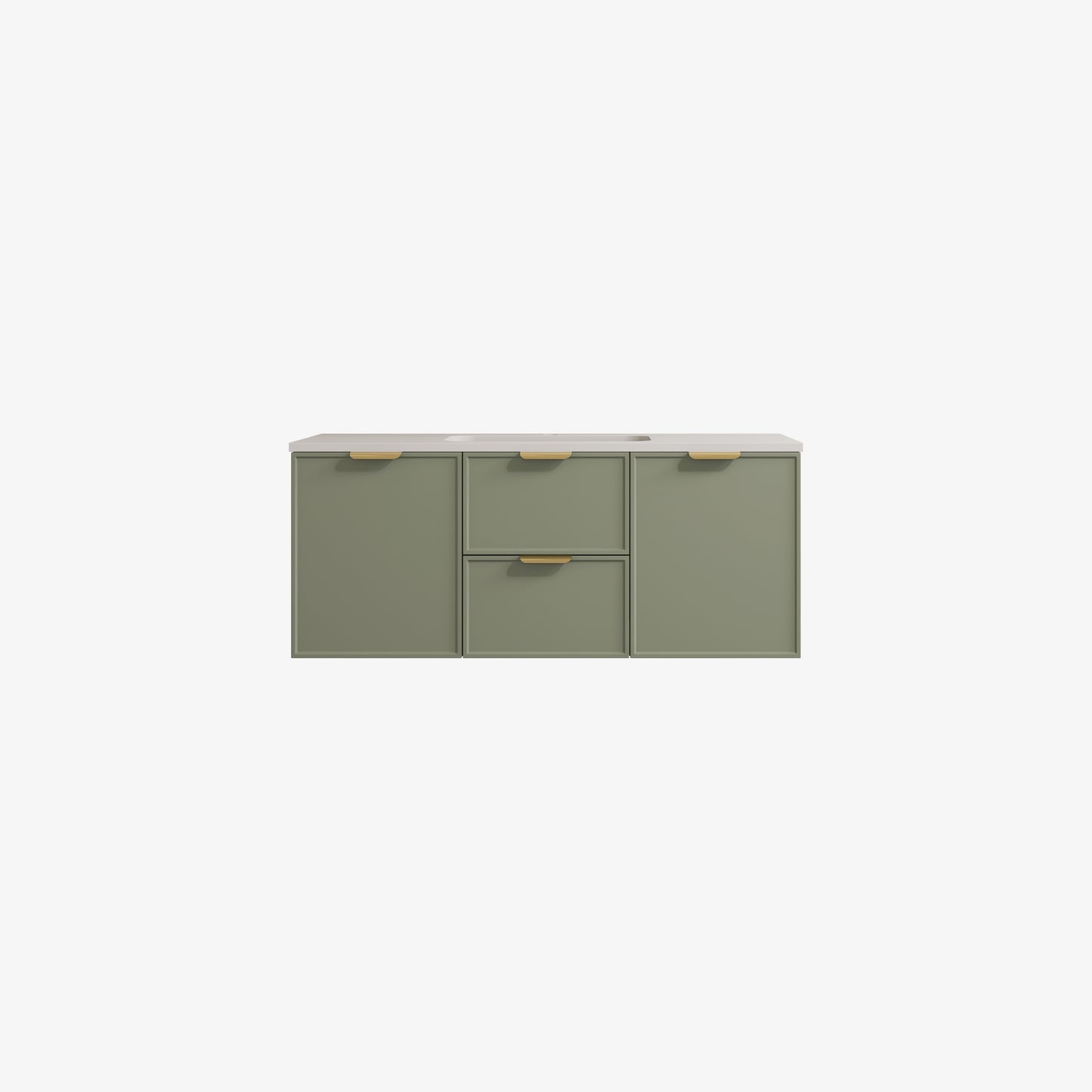 CETO Miami Wall Hung PVC Vanity with U shape soft closing drawers 600/750/900/1200SD/1500SD