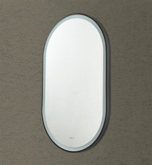 Ovian Iron Framed LED Mirror Electroplated 600*1000mm LFMOV60100-MB/BG/BN/GN