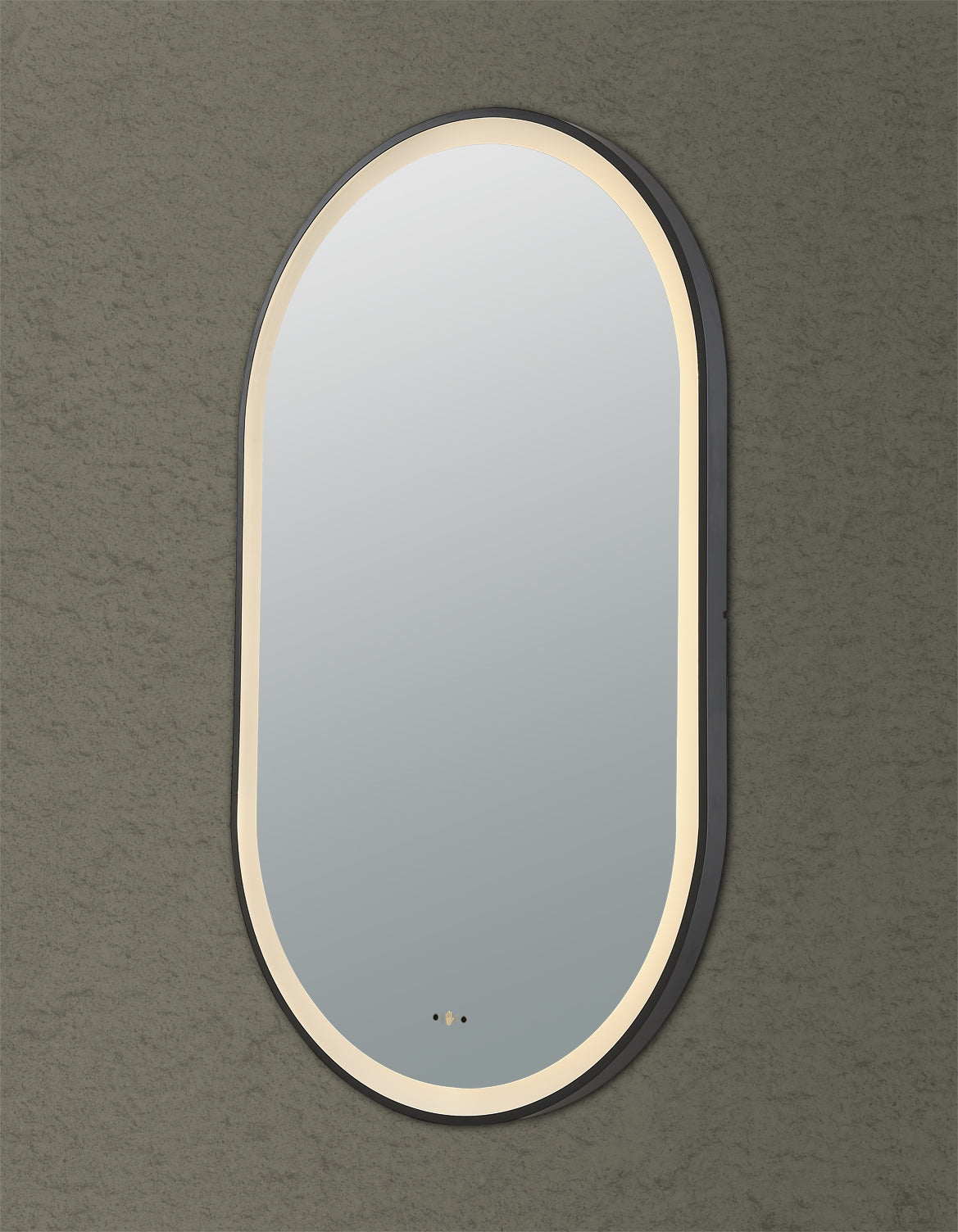 Ovian Iron Framed LED Mirror Electroplated 600*1000mm LFMOV60100-MB/BG/BN/GN