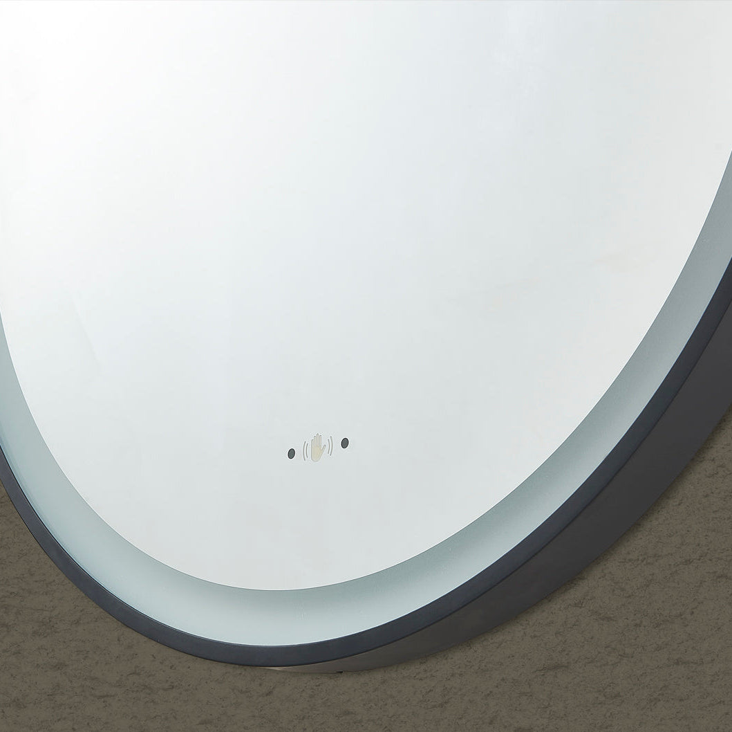 Iron Framed LED Bathroom Mirror – Electroplated Finish 600×1000mm