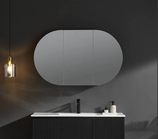 Olivia Shaving Cabinet Tall Boy 1200x750x150mm OPLSV1275MB/MW