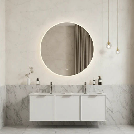 Backlit LED Bathroom Mirror – Smart Touch-Free Controls 600–900mm