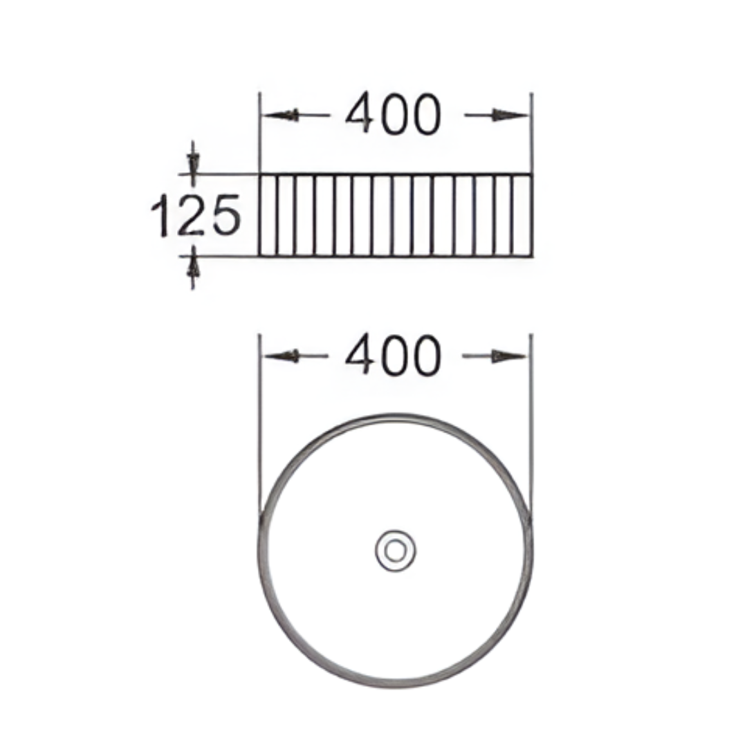Above Counter Basin 400*400*125mm