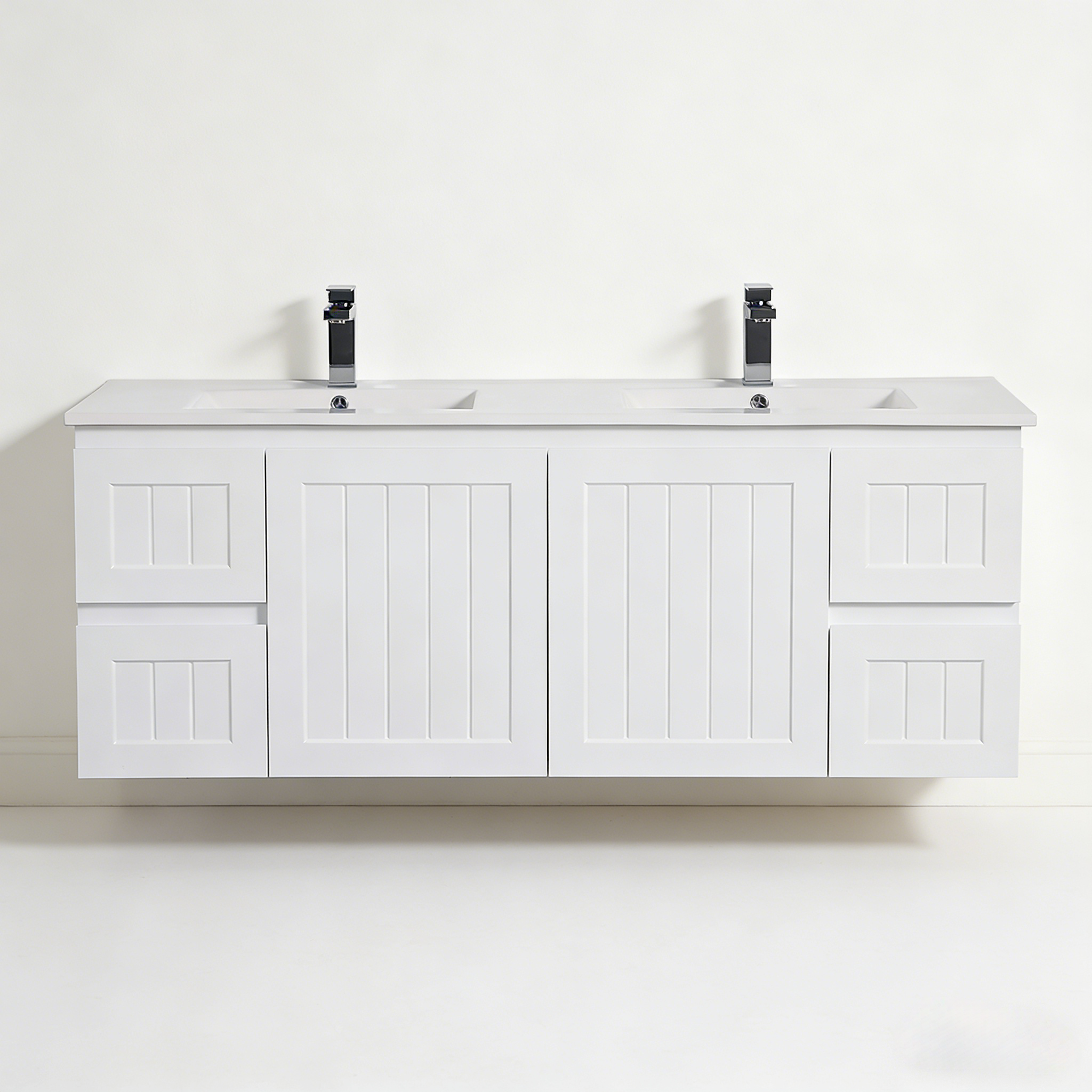 Acacia Wall-Mounted Vanity 1500*450*560mm Matte White