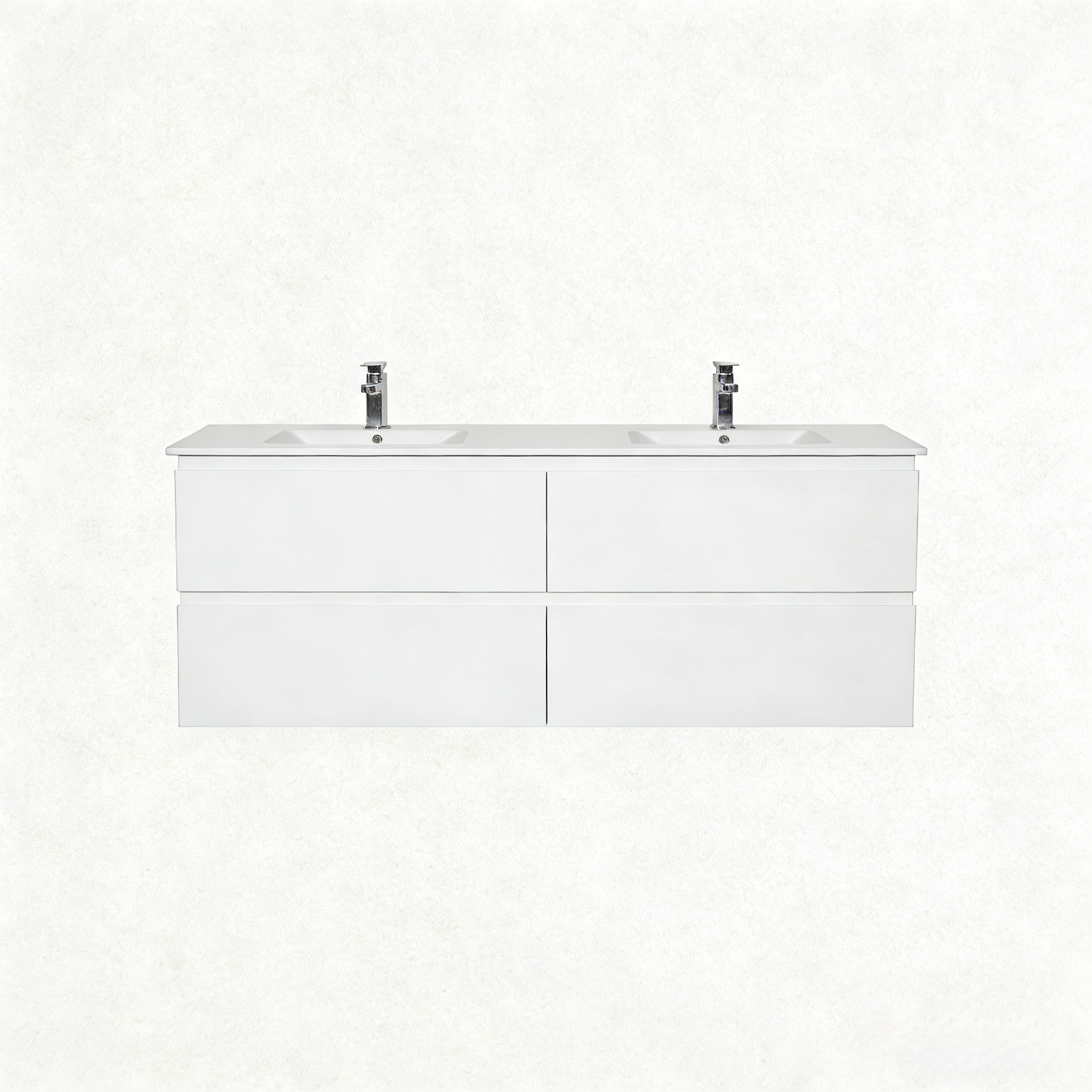 RIVA PVC Wall-Mounted Double Vanity 1500x460x580mm