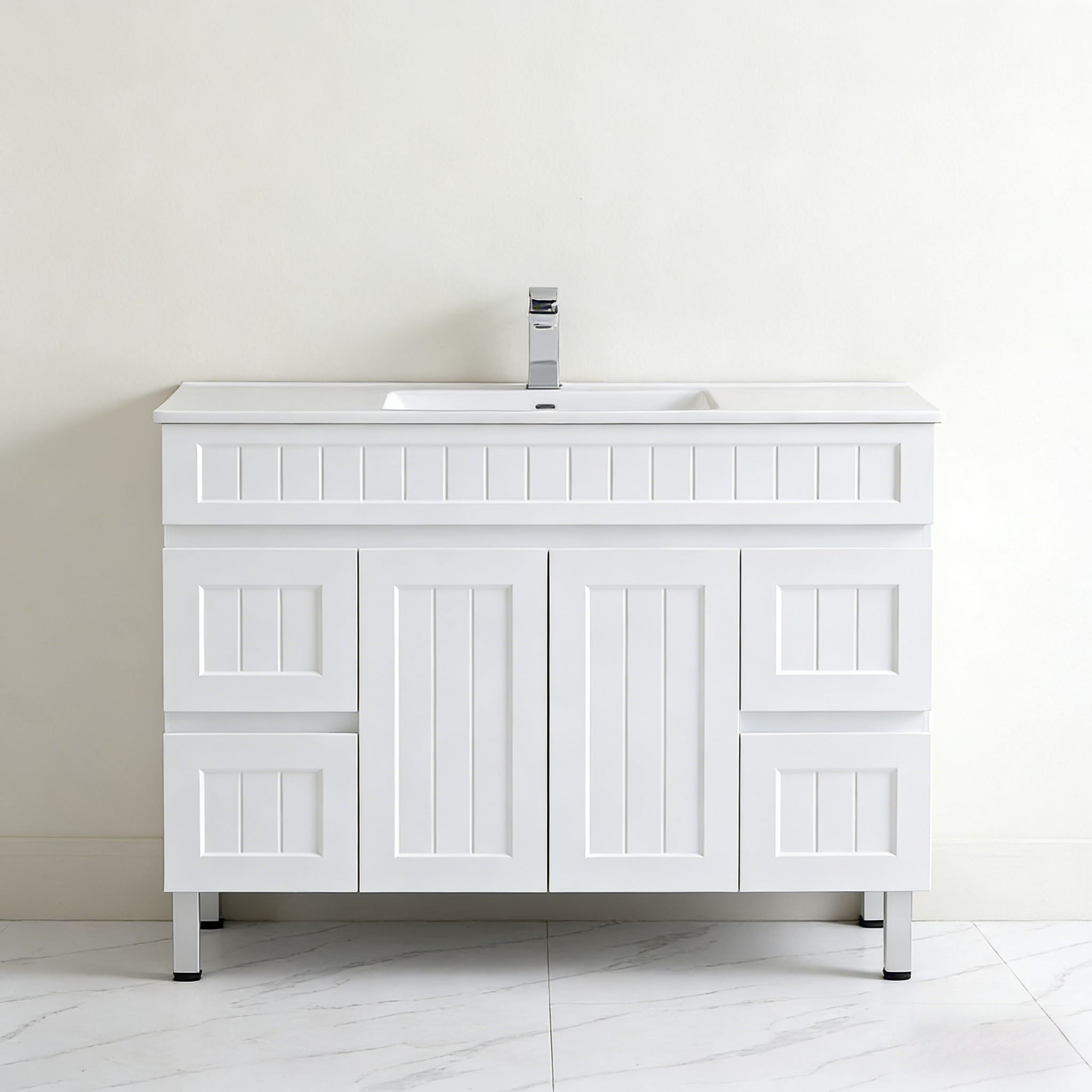 Ceto ACACIA 1200mm*460mm*860mm free standing Matte White Vanity