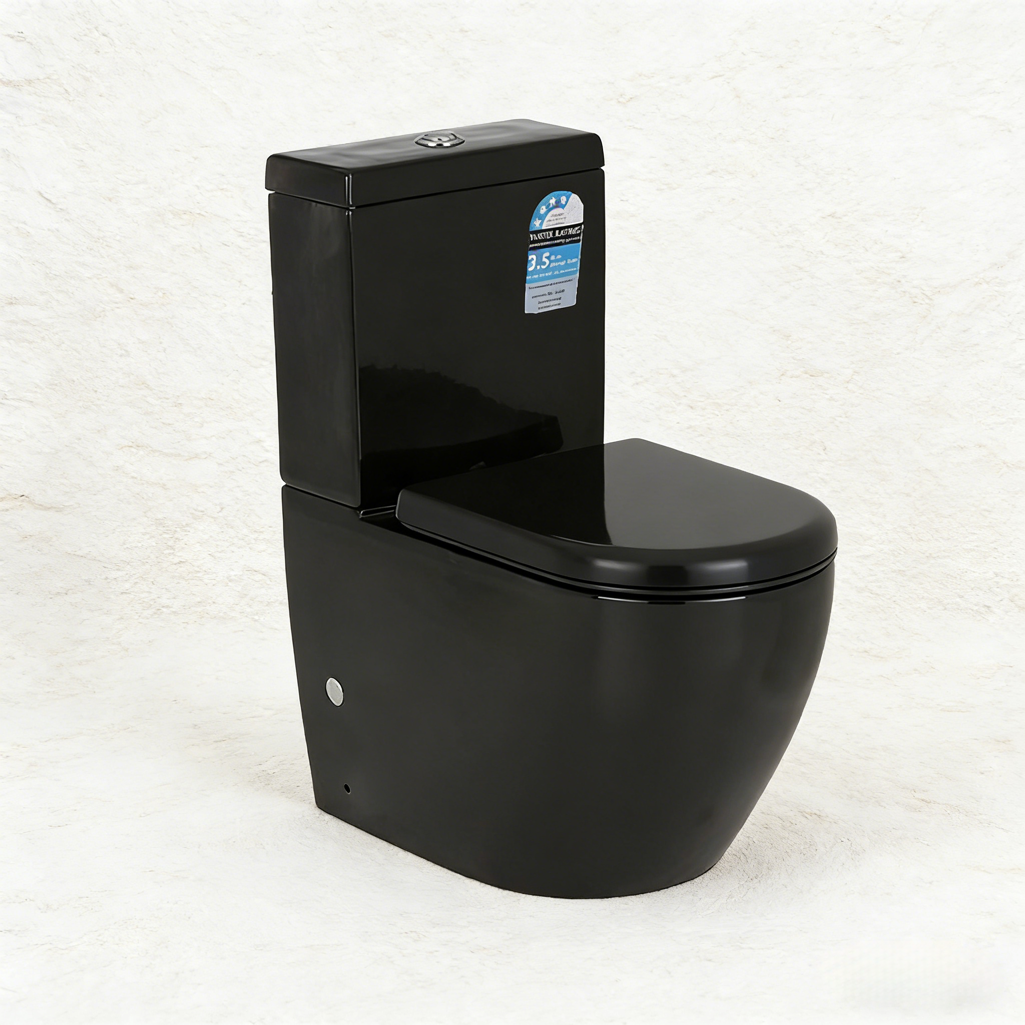 BTW Tornado Flush Back to Wall Rimless Toilet Suite 630*380*835mm Trap Included
