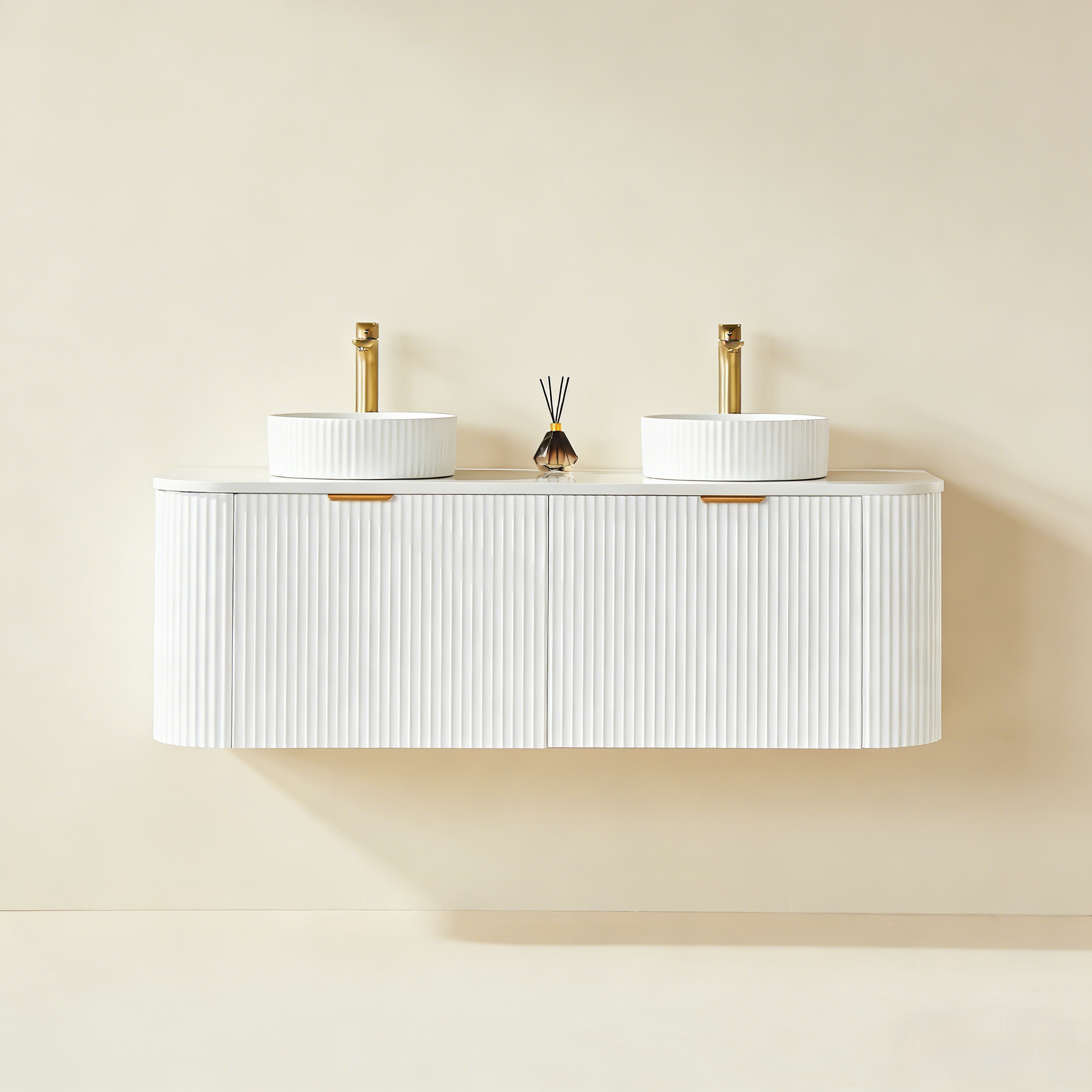 Siora Wall-Mounted PVC Cabinet 1790*493*470mm Matte White