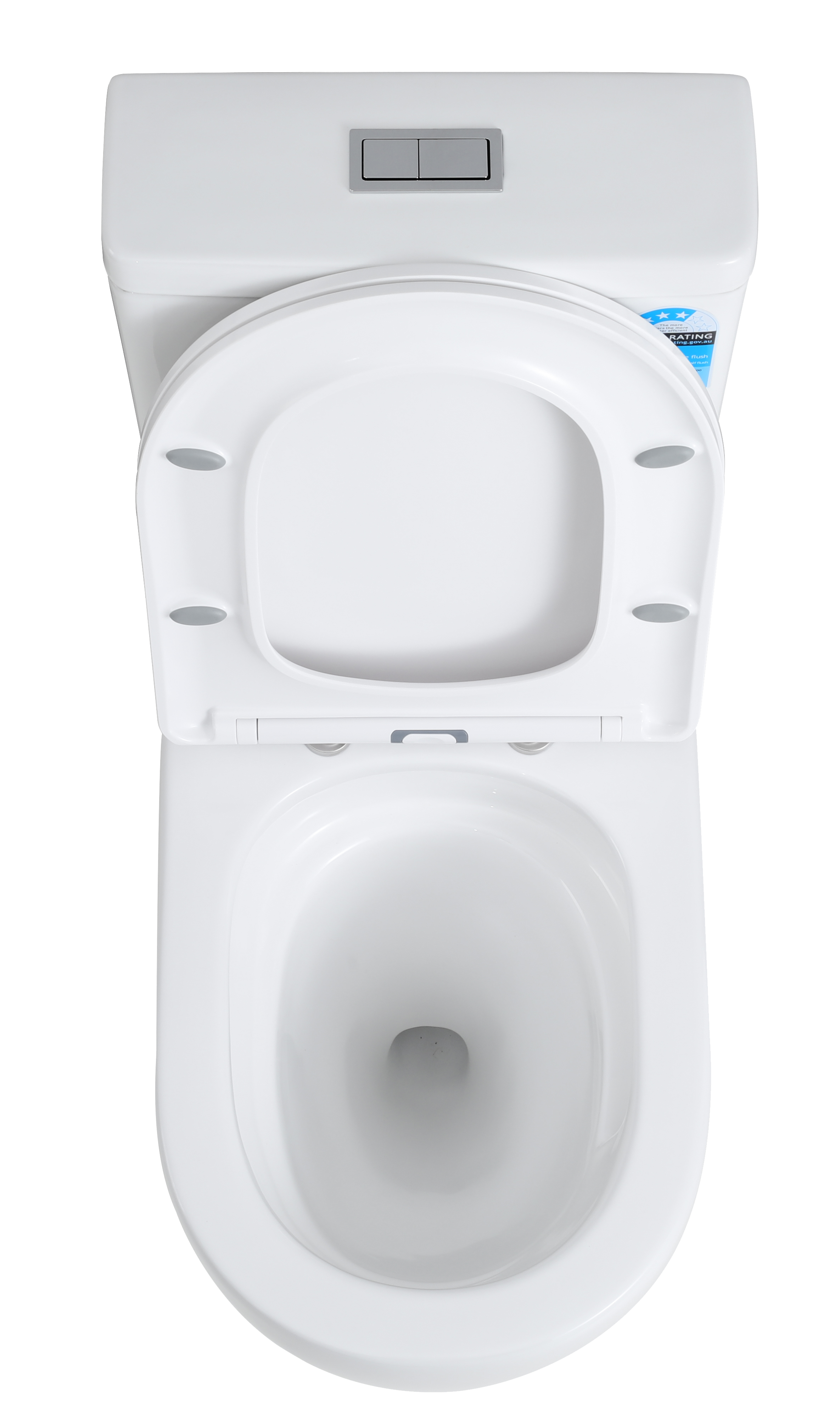 Zeus Tornado Flush Rimless Toilet Suite 660*385*870mm