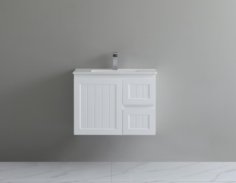CETO Acacia Vanity SLIM Wall Hung Cabinet 590/730/890 AC63W/AC73RW/AC93LW/AC93RW- MB/-MW