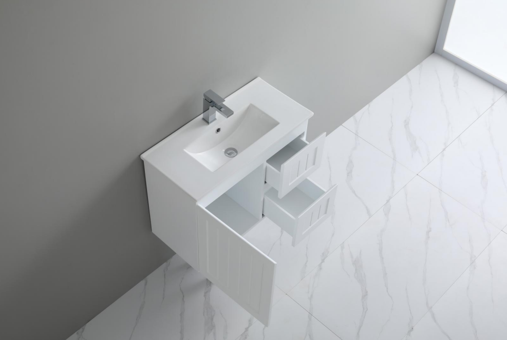 CETO Acacia Vanity SLIM Wall Hung Cabinet 590/730/890 AC63W/AC73RW/AC93LW/AC93RW- MB/-MW