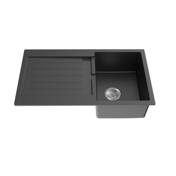 860*500*216mm Quartz Top-mount Kitchen Sink QKS8650SD-MB