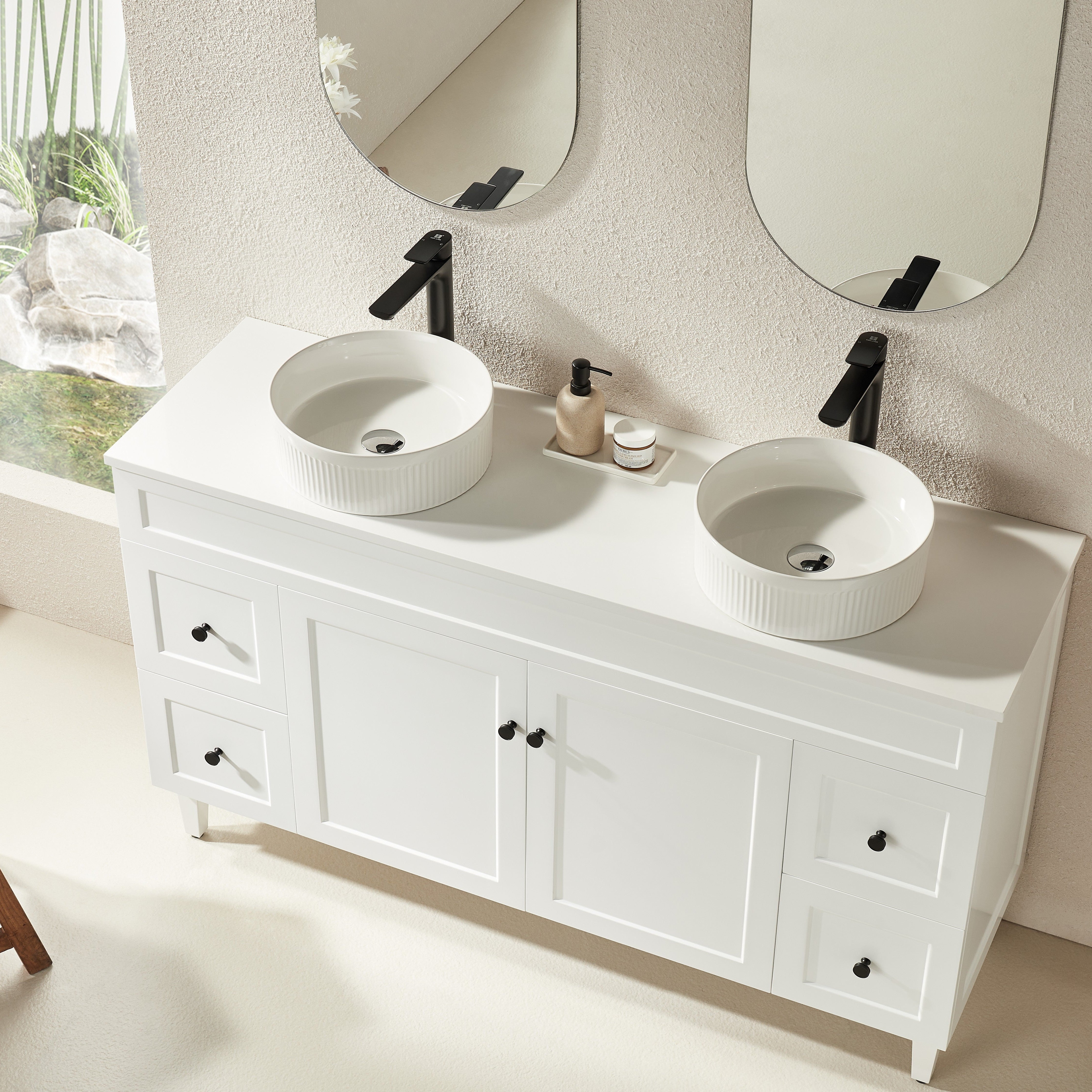 Ashford Floor PVC Cabinet Soft Closing Doors 1190/1500mm