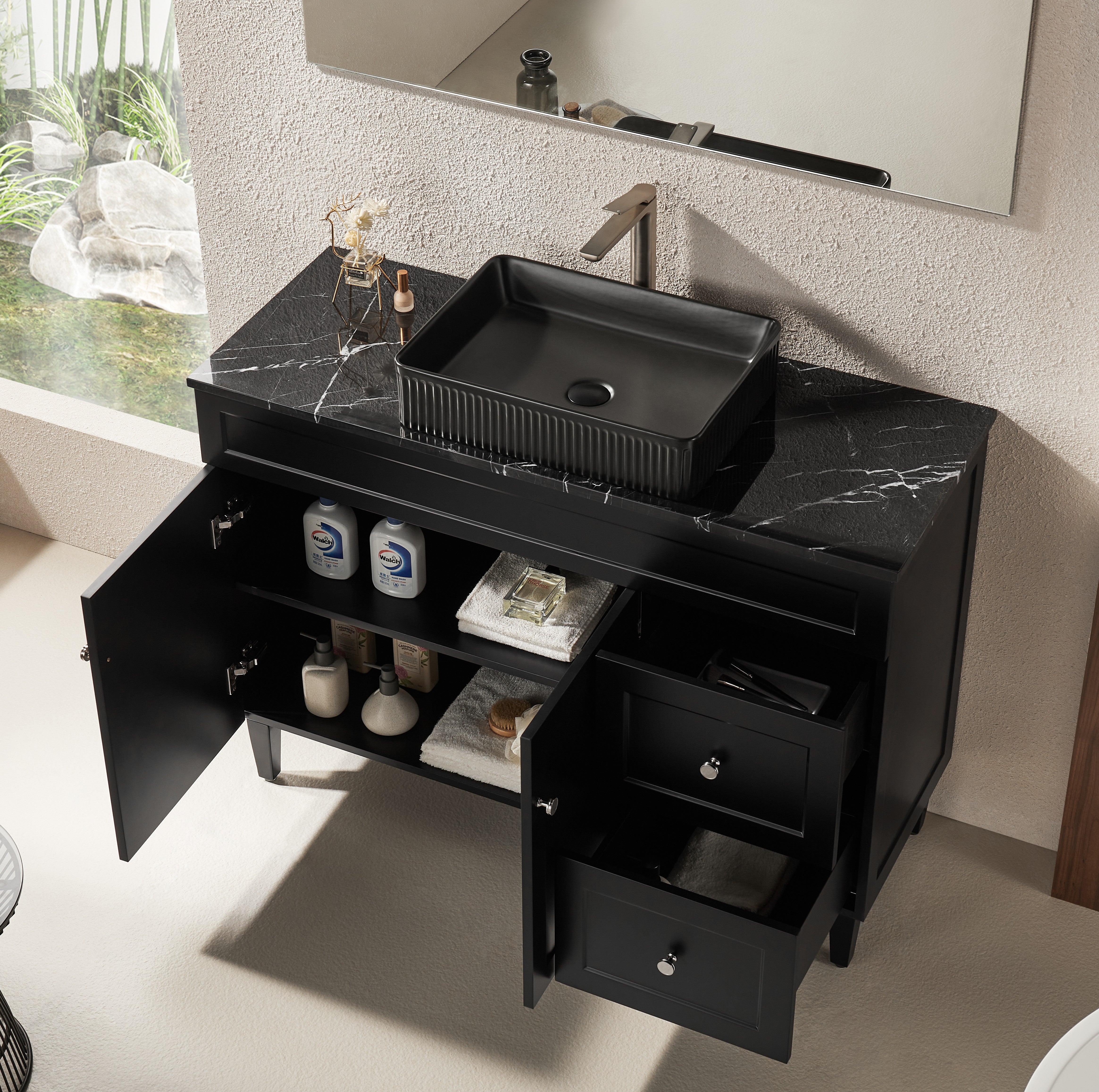 Ashford Floor PVC Cabinet Soft Closing Doors 1190/1500mm