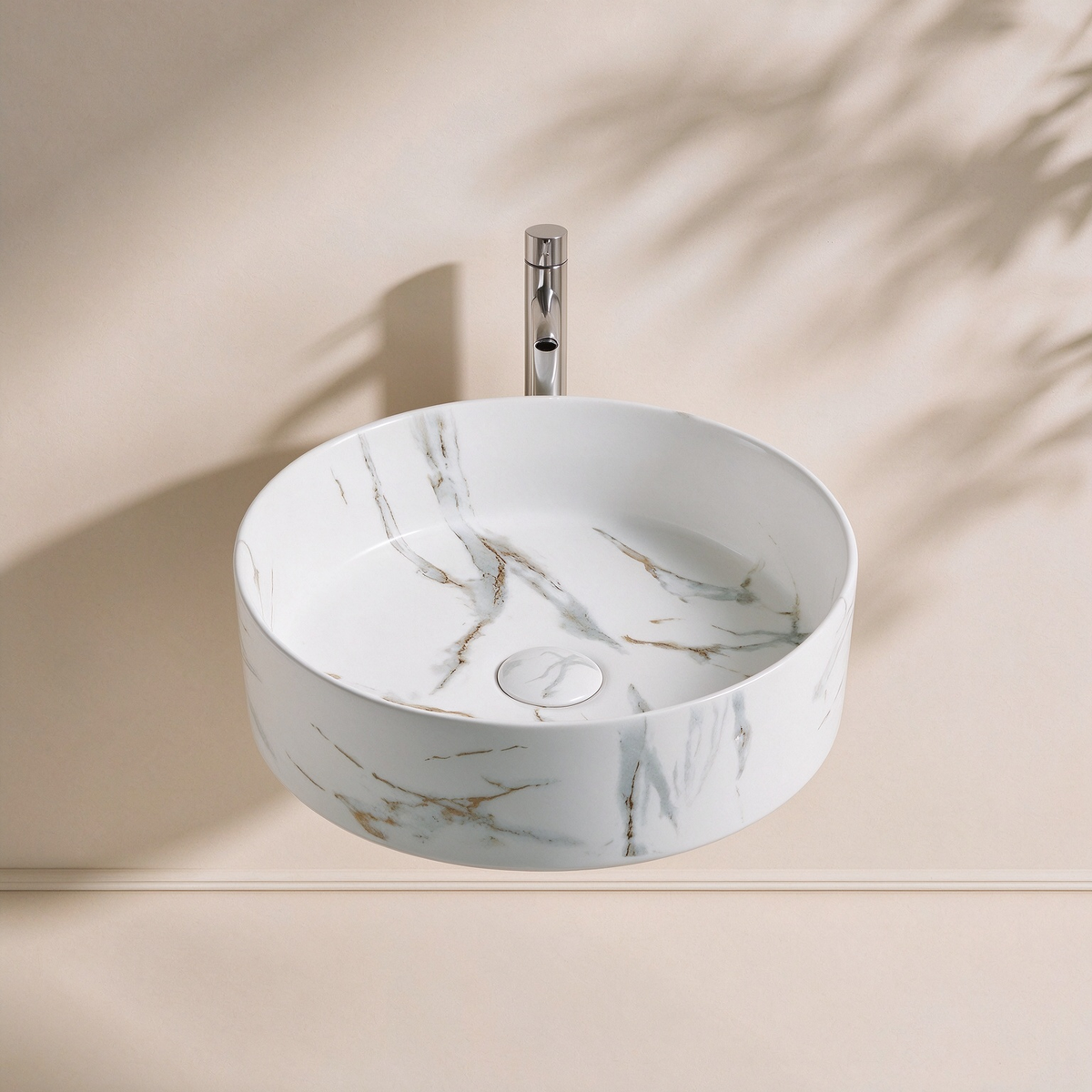 Matte White Carrara Basin 360*360*120mm LH-BS20-360MW