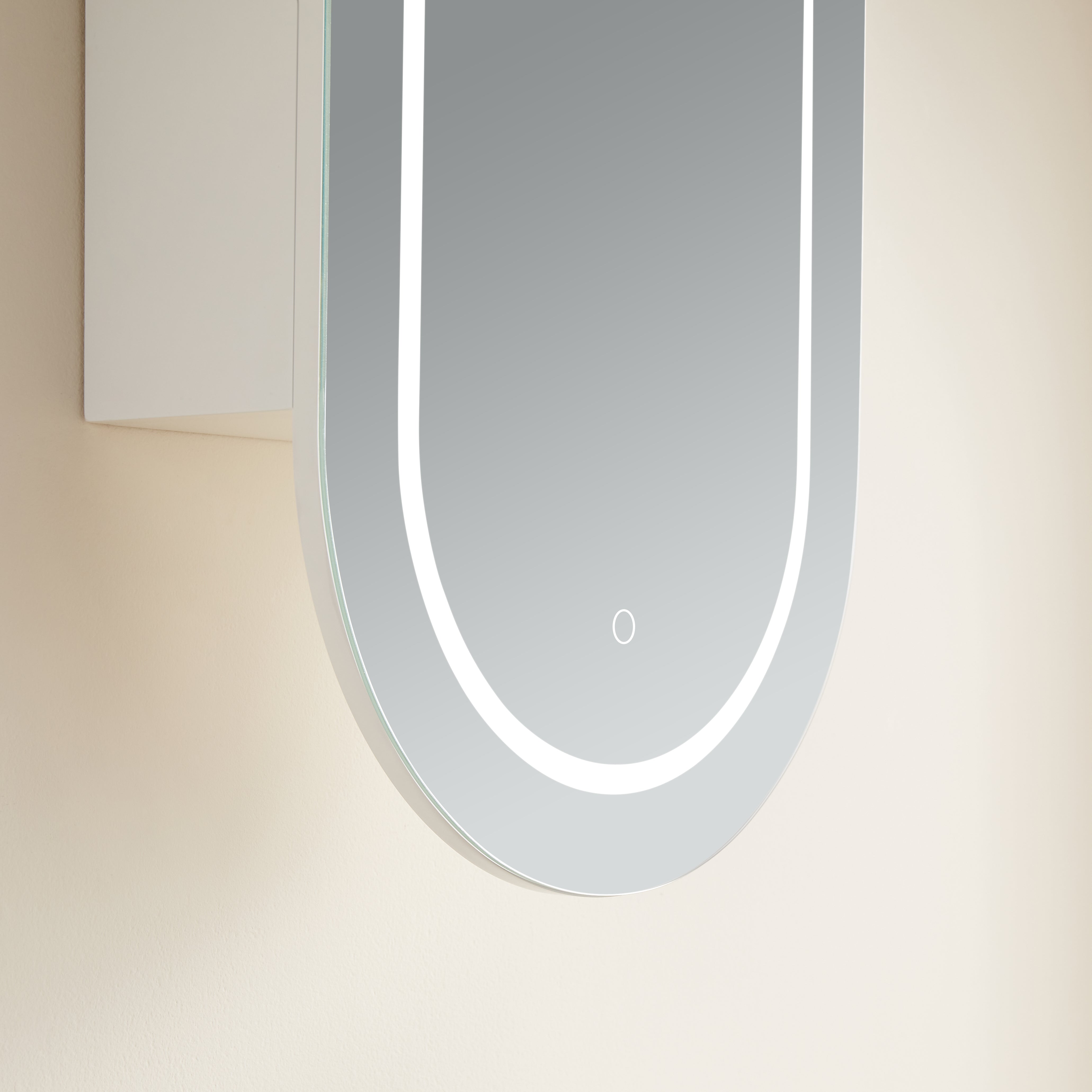 LED PVC Mirror Shaving Cabinet – Modern Bathroom Storage 450x900x155mm