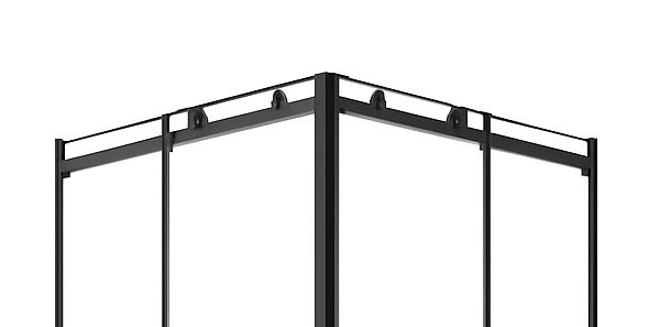 Shower Screen Double-Sided Corner Accessory Package D