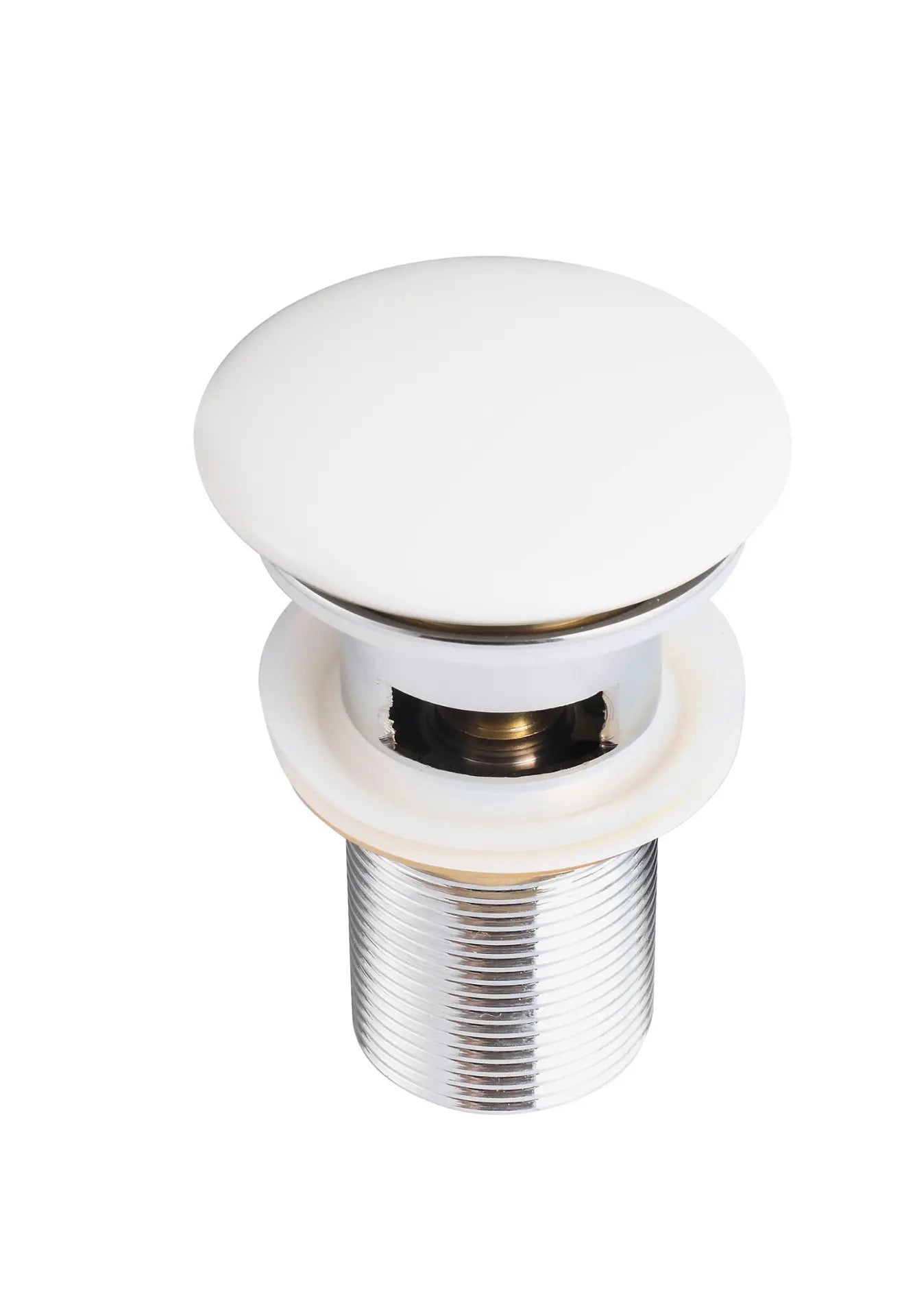 Gloss White Ceramic Pop-Up Non-Overflow Basin Waste