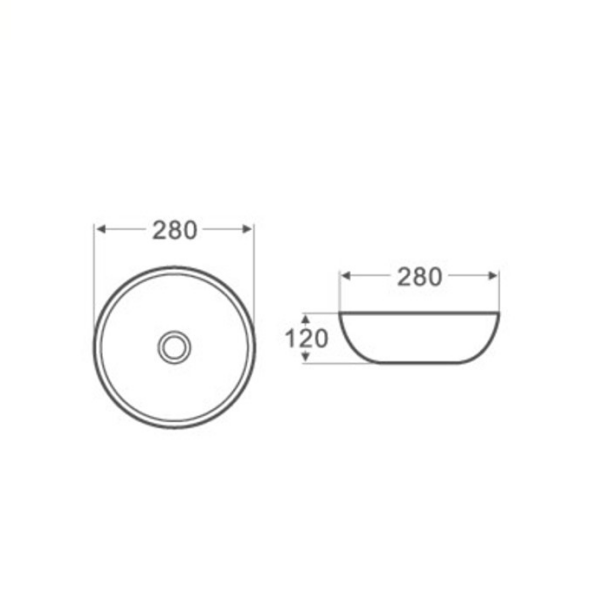 Above Counter Basin 285/320/385mm
