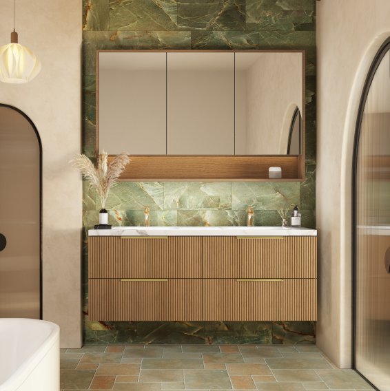 Ceto Eden Wall Hung PVC Cabinet with Soft closing drawers 590/740/890/1190/1490