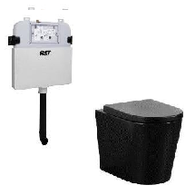 Flux R&T inwall Floor Toilet Suite