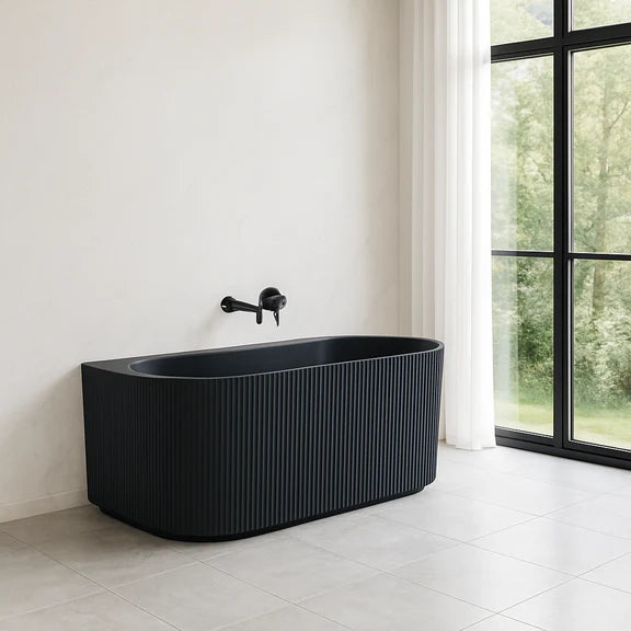Rovena Groove Oval Bathtub 1700*800*580mm