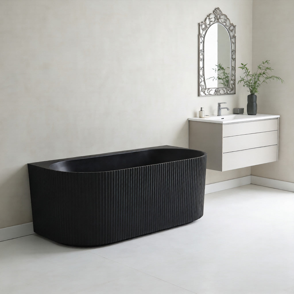 Rochelle Oval Back to Wall Bathtub 1500x750x580mm