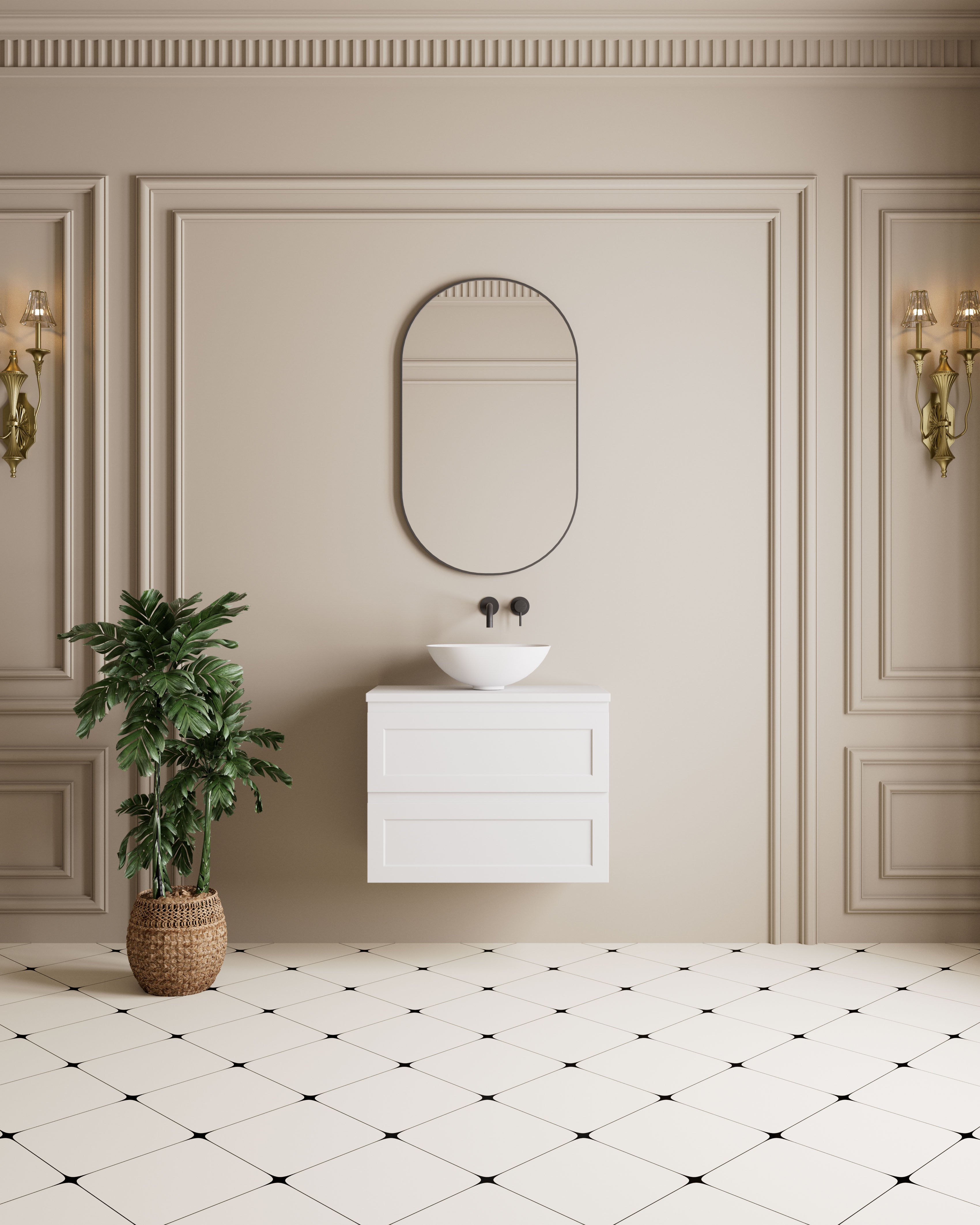 Vetra Aluminum Framed Mirror 5mm Copper Free with Safety Film 450*900/600*1000mm