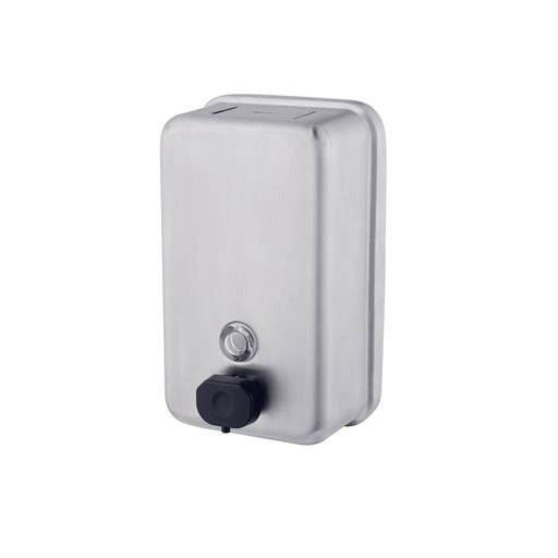Vertical Stainless soap dispenser - 122mmW x 202mmH x 72mmD