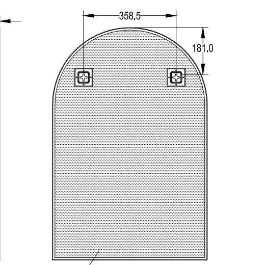 Aura Aluminum Framed Bathroom Mirror – Wall Mounted 600×900mm