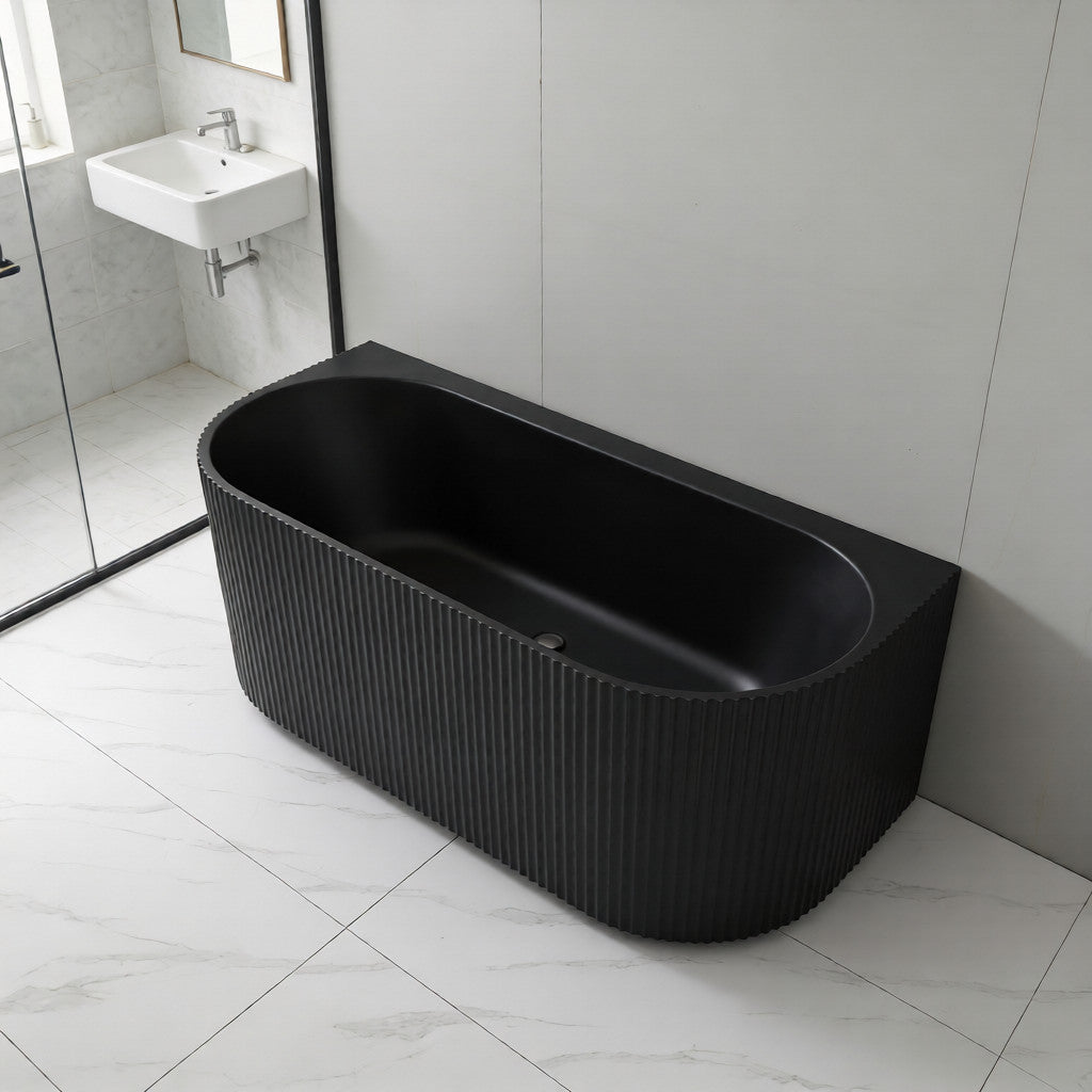 Rochelle Oval Back to Wall Bathtub 1500x750x580mm