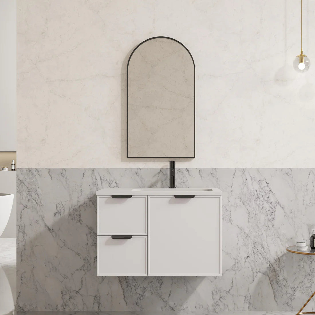 Aura Aluminum Framed Bathroom Mirror – Wall Mounted 600×900mm