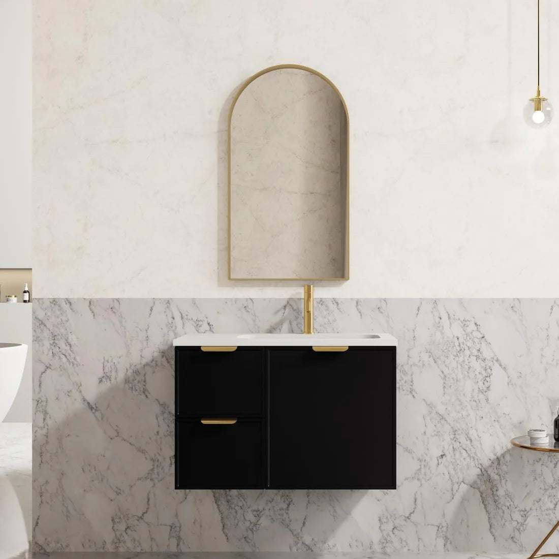 Aura Aluminum Framed Bathroom Mirror – Wall Mounted 600×900mm