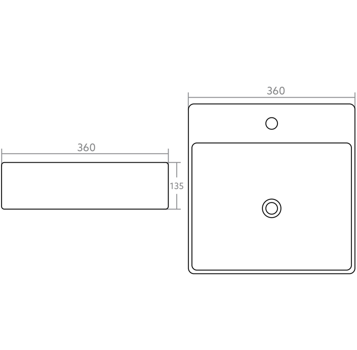 Vessel Sink 360*360*135mm